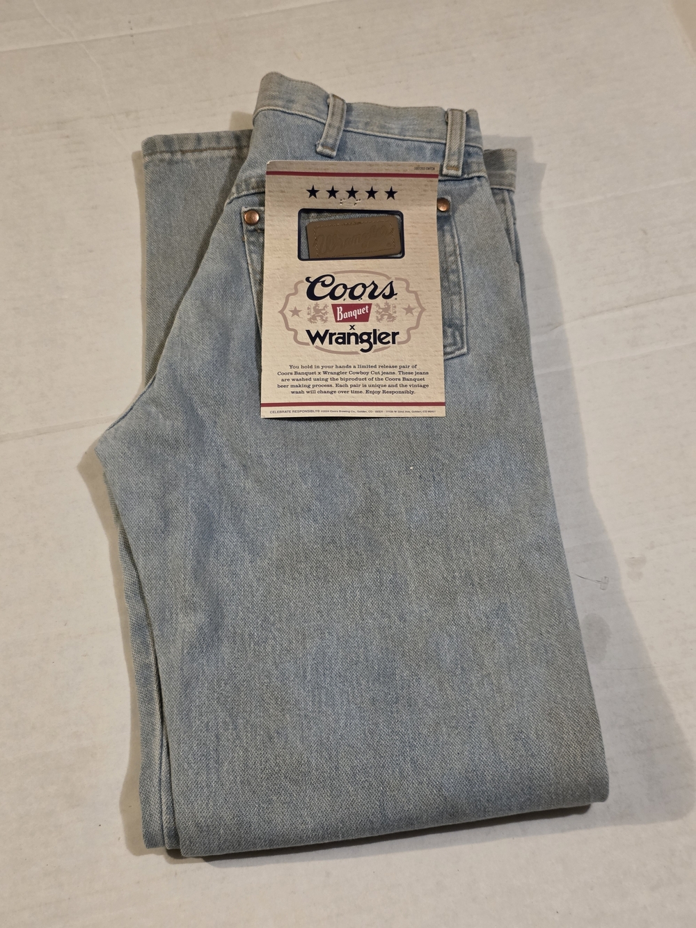 Wrangler Men’s Light Blue Denim Jeans